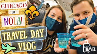 Fly With Us! ◆ Travel Day VLOG ◆ Join Our *FIRST CLASS UPGRADE* from Chicago ORD to New Orleans MSY!