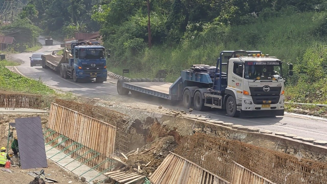 Dinding Penahan Tanah Longsor !!! Situasi Terbaru Tanjakan Batu Jomba