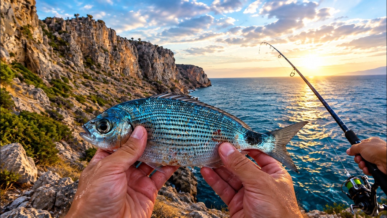 Ψάρεμα στo πιο απομονωμένo σημείo του Ναυπλίου/ πολύ δράση🔥