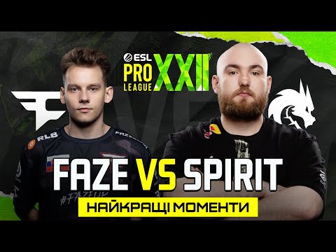 HIGHLIGHTS 👉Spirit проти FaZe | ESL Pro League Season 22
