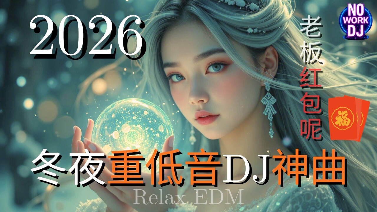 冬夜重低音DJ神曲 2026｜老板红包呢 EP｜轻柔动感EDM夜驾混音 • 轻快循环串烧 124BPM | Relax EDM