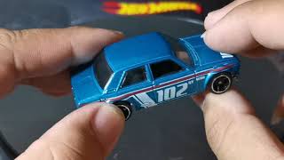 Hot Wheels Datsun Bluebird 510 #102 Blue ~ Diecast 1:64