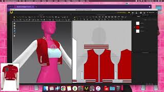 HOW TO: CREATE A CROPPED VARSITY JACKET | MARVELOUS DESIGNER (SPEEDUP) SIMS 4
