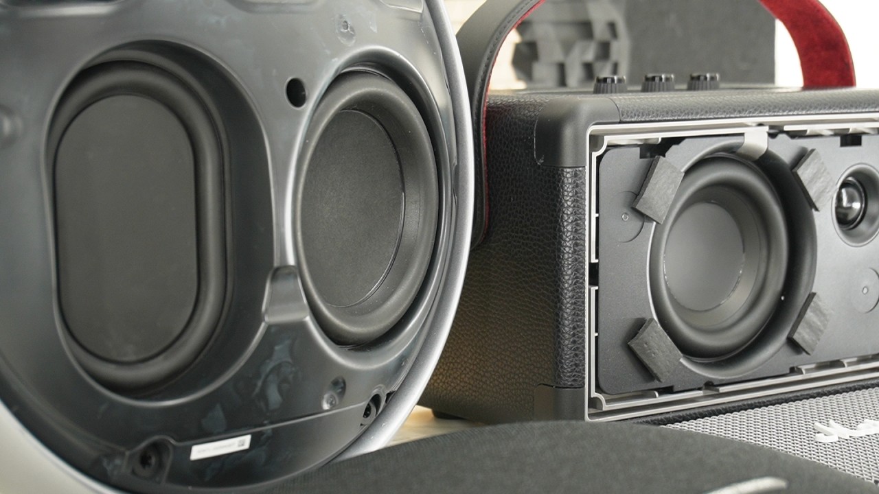 Сравнение звучания и басов HK Onyx Studio 9 и Marshall Kilburn 2.