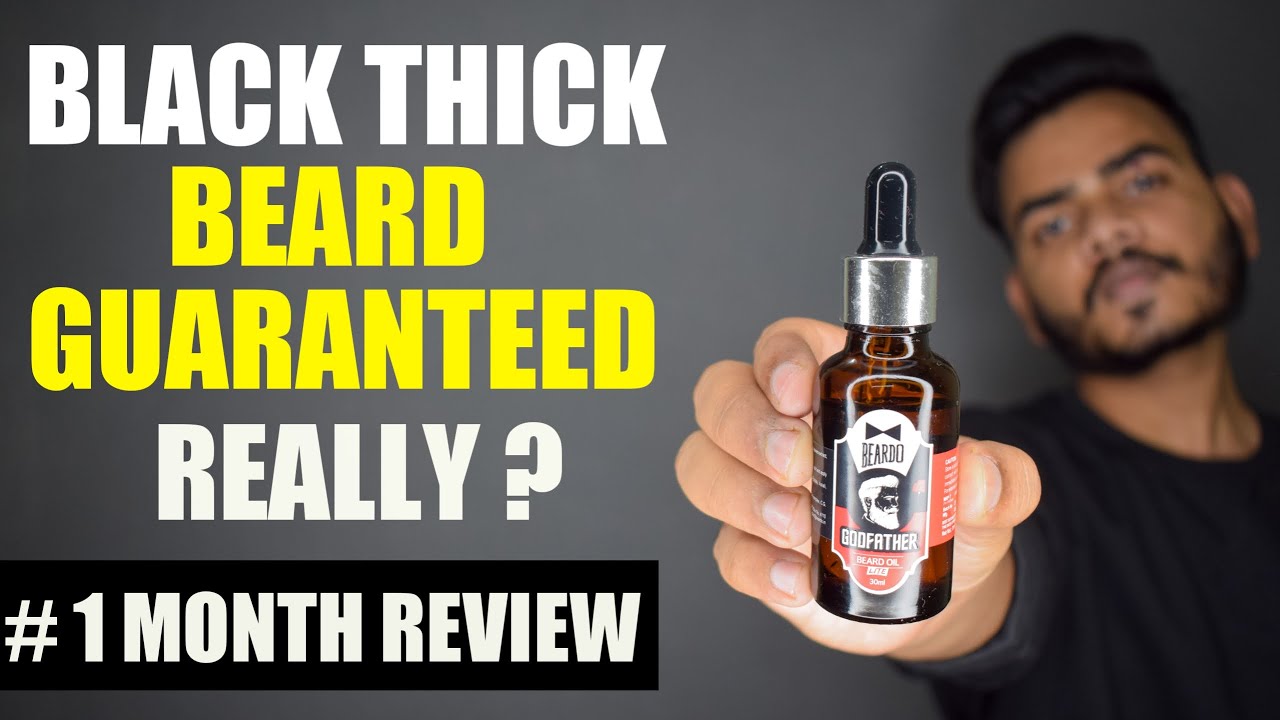 Beardo Godfather Oil 1 Month Review Before & After Results, How to use