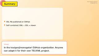 Achieving Parallel Display of IIIF and TEI Using XSLT