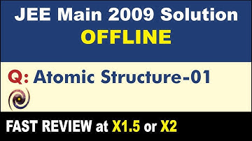 JEE Main 2009 Physics Solutions | Atomic Structure-01