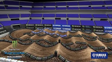 2021 Supercross Round 6 Yamaha Animated Track Map