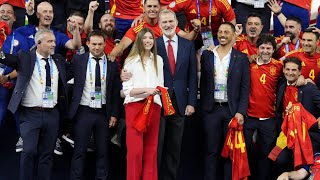The King of Spain and his family met with the winning players UEFA EURO 2024