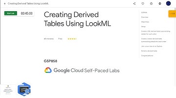 Qwiklabs | Creating Derived Tables Using LookML [GSP858]