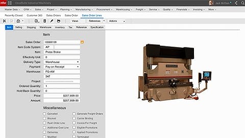 CloudSuite Industrial (SyteLine) ERP for Machinery Manufacturers: Production Expediting Video Demo