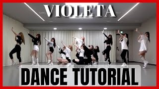 IZ*ONE - 'Violeta' Dance Practice Mirrored Tutorial (SLOWED)