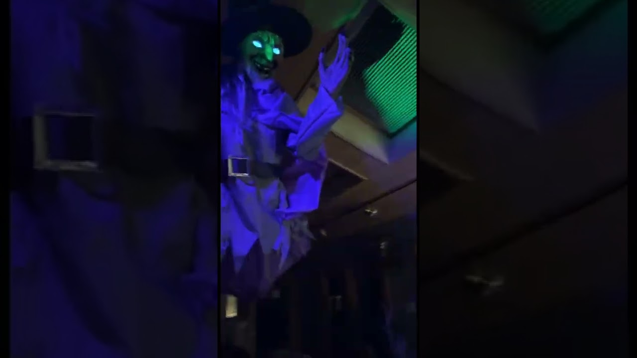 Home Depot 12ft. Hovering Witch - YouTube