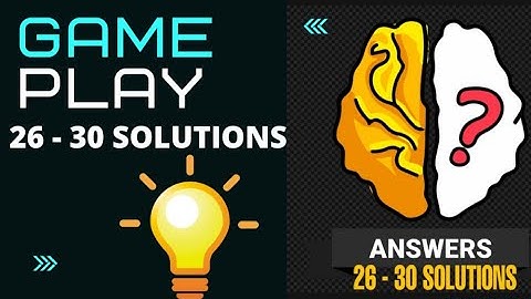 BRAIN OUT SOLUTIONS FROM LEVEL 26 - 30