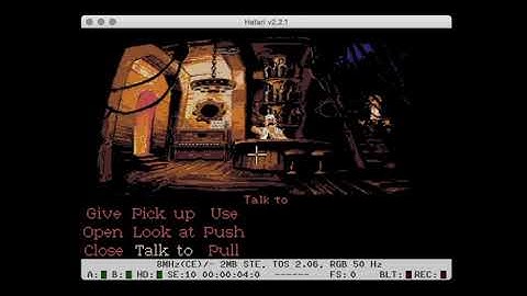 ScummST: MI2 "Ultimate Talkie" on 8Mhz Atari STE