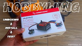 Hobbywing Quicrun 1060 Brushed ESC Unboxing & Installation | MN D90