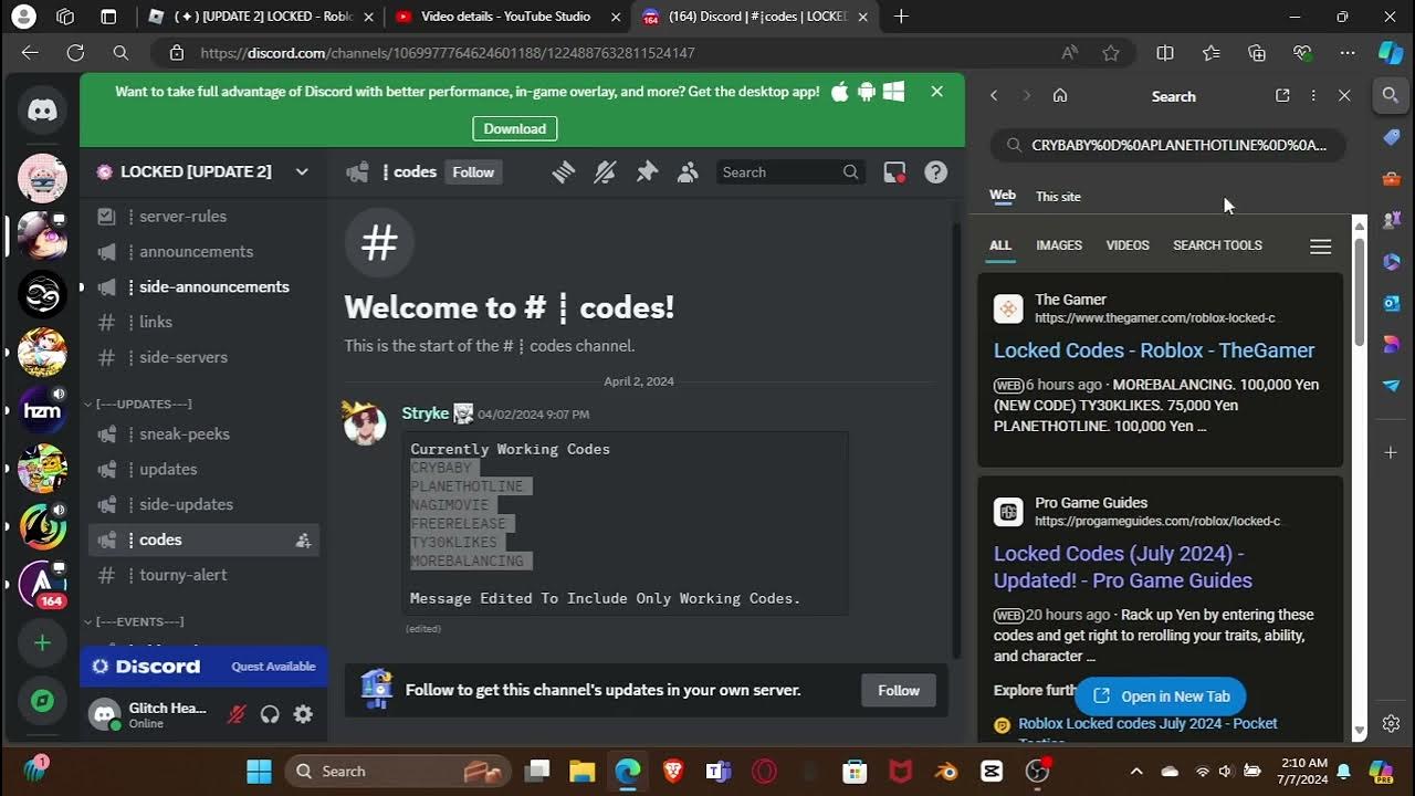 All roblox locked codes youtube