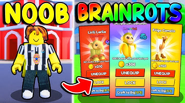 Starting Over as NOOB with NEW BABY BRAINROT PETS in Roblox Climb and Jump Tower...