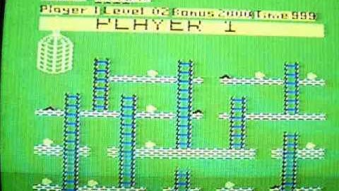 Chuckie Egg on Dragon 32 vintage home computer. Gameplay & Commentary