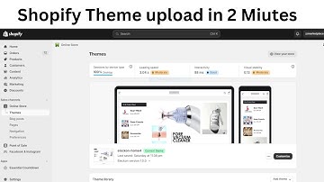 How to upload a Shopify Theme in 2 minutes | step by step guide | 2024