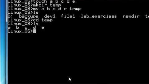 mkdir, cd, mv, rm, rmdir commands.mp4