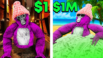 $1 VS $1.000.000 kaarten in Gorilla Tag...