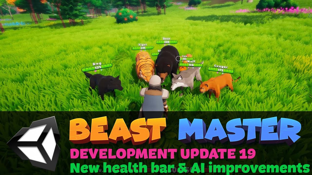 Beast Master - Dev Update 19 - New Health Bars & AI Improvement - YouTube