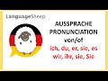 Personalpronomen  die aussprachepronunciation of the personal pronouns in german  ich du er sie