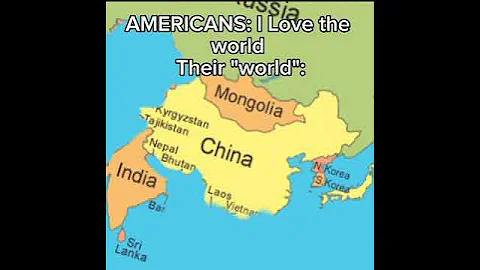 How americans see the world #mapping #geography #maps #flags #history #short #fyp #world #artist