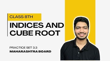 Indices and Cube root 8th std Practice set 3.3 | Maharashtra State Board #maths #algebra #tricks