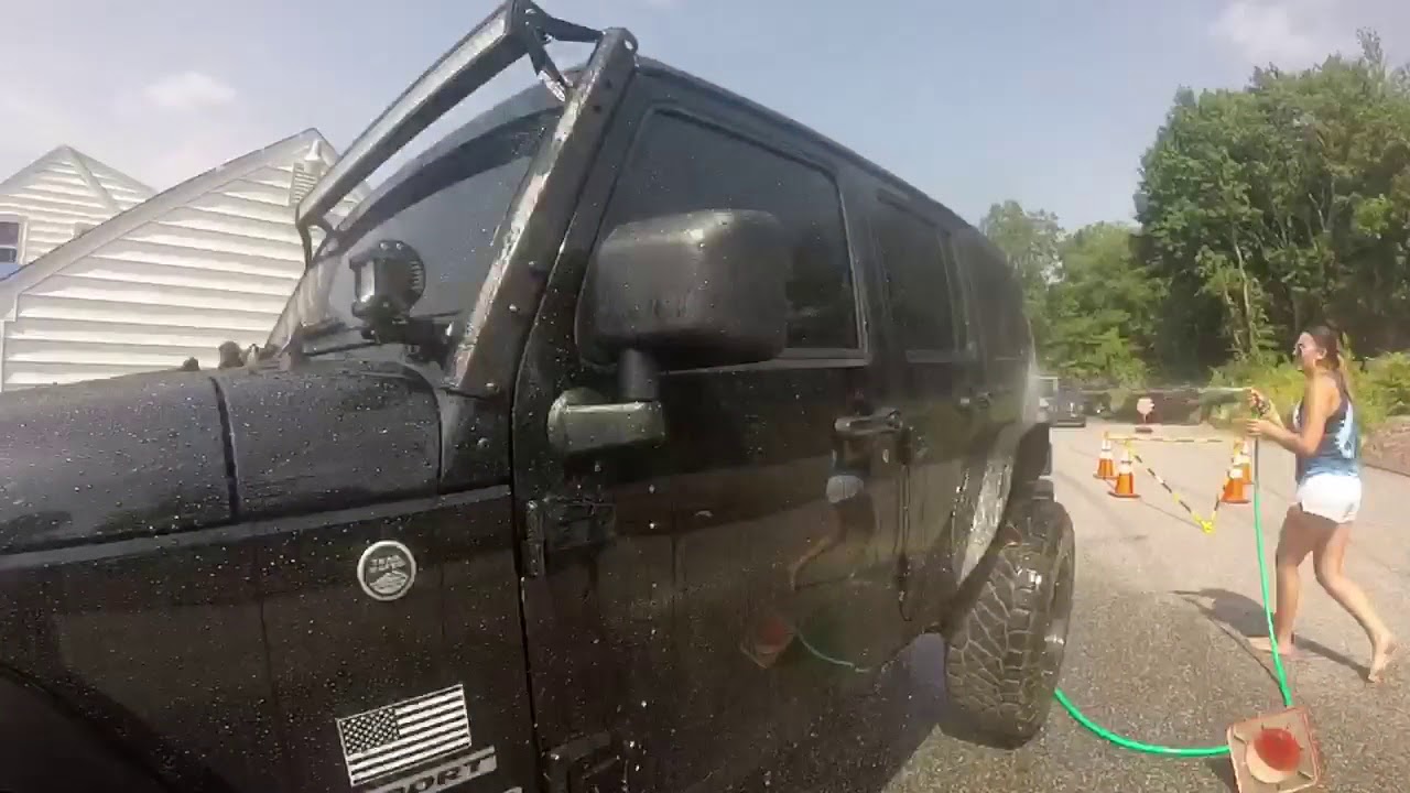 cheer car wash - YouTube