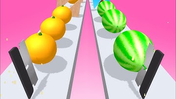 Slicer Runner ! Relaxing sounds! Satisfying Video