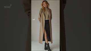 Download Lagu 2024 Winter fashions - long coat over knit sweater \u0026 midi skirt #styles #outfits MP3