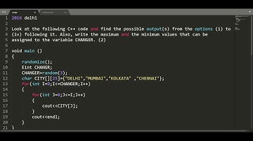 random() Function Problem 6 || CBSE Class 12 Computer Science