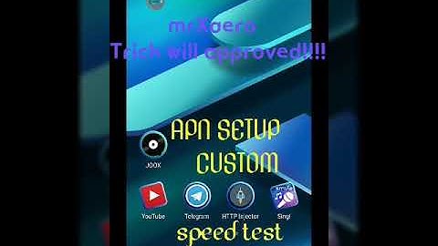 APN CUSTOM no http injector(test speed)