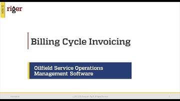 Billing cycle invoicing in riger®