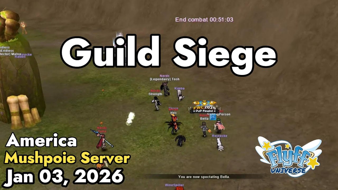 Guild Siege (Mushpoie Server) January 03, 2026 | Flyff Universe