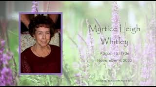 Myrtice Leigh Whitley Funeral
