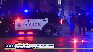 West Allis officer, suspect exchange gunfire, suspect kills himself | FOX6 News Milwaukee
