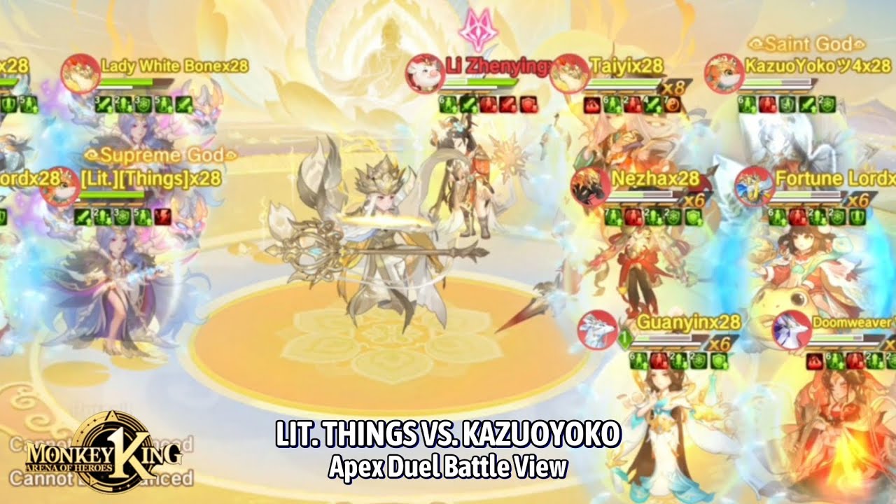 Lit. Things vs. KazuoYoko (Apex Duel Battle View) | Monkey King: Arena of Heroes
