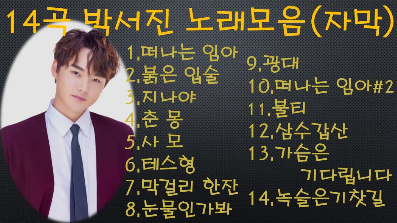 14곡 박서진 노래모음 [자막]
