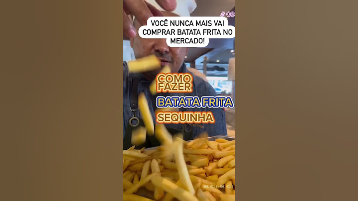 Como fazer batata frita melhor que as de mercado. * #batatafrita * #receitadefacil * #comidacaseira