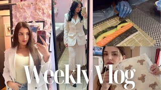 WEEKLY VLOG | GRWM FOR LONDON NIGHT OUT | SILENT DISCO | M&S SHOPPING/HAUL | SUSHI MAKING CLASS |
