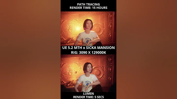 5 Secs VS 15 Hours! UE5 Lumen vs Path Tracing