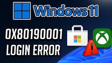 Xbox Game Pass Games Sign In Error 0x80190001 Something Went Wrong On Xbox App/Microsoft Store FIX