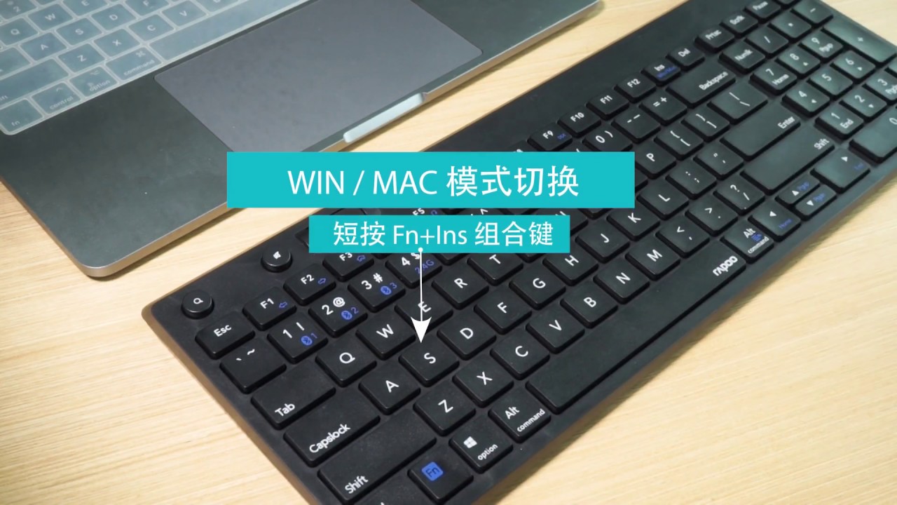 Rapoo 8050t Multi-Mode Keyboard and Mouse Set Wireless and Bluetooth