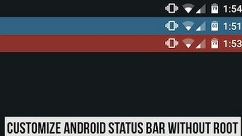 How to change status bar display?