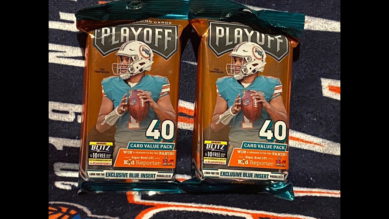 2021 Panini Playoff Football 40 Card Value Packs from Big Lots