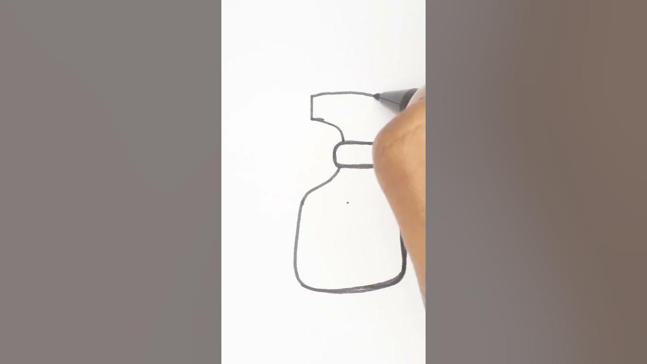 HOW TO DRAW SPRAY BOTTLE CREATIVE SKETCHING YouTube