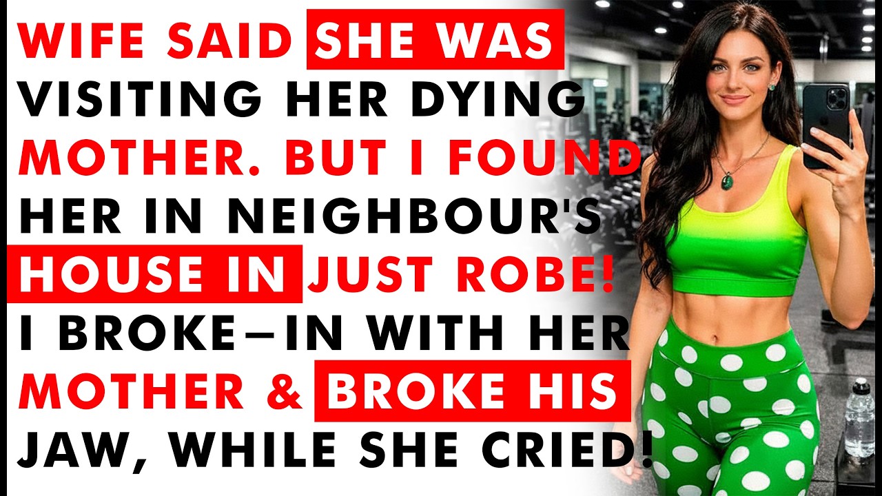 Wife Said She Was Visiting Her Dying Mother, Until I Broke in With Her Mother!